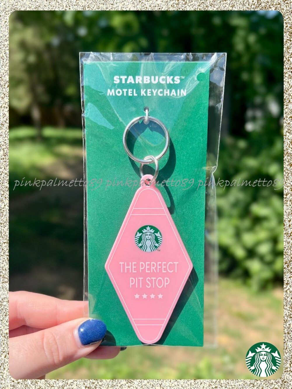 ✨🔑 NWT 2026 Starbucks Summer 'Road Trip' "Perfect Pitstop" Retro Motel Keychain